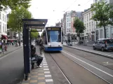 Amsterdam tram line 14 with low-floor articulated tram 2125 at Artis (2009)