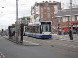 Amsterdam tram line 17 with low-floor articulated tram 2027 on Rozengracht (2009)