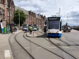 Amsterdam tram line 2 at Central Station (2020)