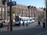 Amsterdam tram line 24 with articulated tram 817 at Central Station (2009)