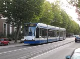 Amsterdam tram line 9 with low-floor articulated tram 2126 on Plantage Middenlaan (2009)