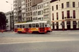 Antwerp tram line 2 with railcar 2062 on Mechelsesteenweg (1981)