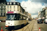 Antwerp tram line 24 with railcar 7113 on Gemeentestraat, Koningin Astridplein (2002)