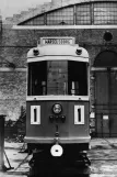 Archive photo: Aarhus railcar 1 in front of Enghavevej (1945)