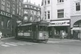 Archive photo: Aarhus tram line 1 with railcar 2 on Lille Torv (1968)