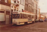 Archive photo: Antwerp tram line 11 with railcar 2082 on Provinciestraat (1978)