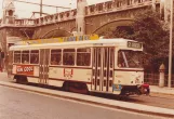 Archive photo: Antwerp tram line 2 with railcar 2133 on Pelikaanstraat (1978)
