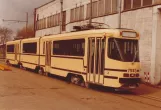 Archive photo: Brussels articulated tram 7943 outside La Brugeoise et Nivelles, Brügge (Bombardier Transportation) (1978)