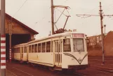 Archive photo: Brussels railcar 9020 at the depot Knokke (1978)