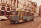 Archive photo: Ghent tram line 1 with railcar 01 on Graaf van Vlaanderenplein (1978)
