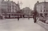 Archive photo: Hamburg tram line 18 on Poststraße (1928)