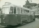 Archive photo: Malmö railcar 70 on Gustav Adolfs Torg (1947)