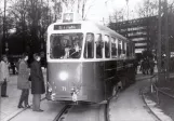 Archive photo: Malmö tram line 4 with railcar 71 at Gustav Adolfs Torv (1973)