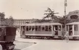 Archive photo: Rome tram line 2 with railcar 921 on Piazza dei Cinquecento (1928)