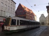 Augsburg articulated tram 8009 near Moritzplatz (2010)