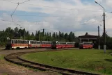 Avdiivka railcar 055 at the depot Tramvaynoe depo (2012)