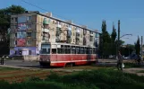Avdiivka tram line 2 with railcar 041 on Vulytsya Karla Marksa (2012)