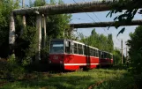 Avdiivka tram line 2 with railcar 061 at the depot Tramvaynoe depo (2012)