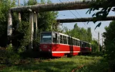 Avdiivka tram line 2 with railcar 061 at Tramvaynoe depo (2012)