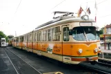 Bad Dürkheim articulated tram 1017 at the depot Rhein-Haardtbahn (2003)