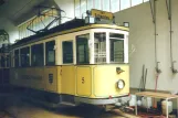 Bad Schandau museum tram 5 inside the depot Depot Kirnitzschtalbahn (1996)