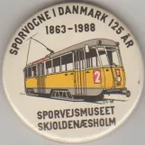 Badge: Skjoldenæsholm railcar 701  (1988)