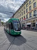 Basel low-floor articulated tram 5014 on Steinenberg (2023)