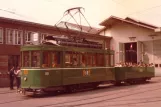 Basel museum tram 205 in front of the depot Depot Wiesenplatz (1980)