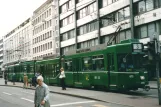 Basel tram line 3 with articulated tram 673 at Bankverein (2003)