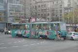 Belgrade articulated tram 375 on Savski Trg (2008)