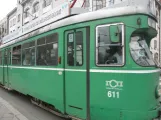 Belgrade articulated tram 611 at RK Beograđanka (2016)