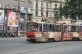 Belgrade tram line 2 with articulated tram 382 on Karađorđeva (2008)