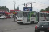 Belgrade tram line 7 with articulated tram 226 near Savski Trg (2008)