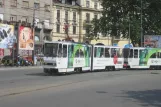 Belgrade tram line 7 with articulated tram 226 on Karađorđeva (2008)