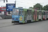 Belgrade tram line 7 with articulated tram 318 on Karađorđeva (2008)