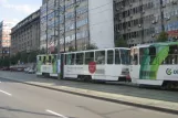 Belgrade tram line 9 with articulated tram 226 on Nemanjina (2008)
