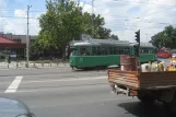 Belgrade tram line 9 with articulated tram 605 on Resavska (2008)