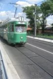 Belgrade tram line 9 with articulated tram 611 on Karađorđeva (2008)