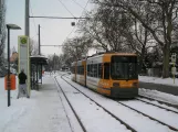 Berlin fast line M1 with low-floor articulated tram 1048 at Wiesenwinkel (2010)