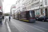 Berlin fast line M1 with low-floor articulated tram 1098 on Rosenthaler Straße (2012)