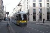 Berlin fast line M1 with low-floor articulated tram 1104 near Rosenthaler Platz (2012)