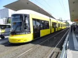 Berlin fast line M10 with low-floor articulated tram 9034 at Hauptbahnhof (2019)