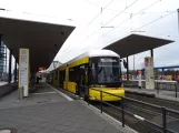 Berlin fast line M10 with low-floor articulated tram 9094 at Hauptbahnhof (2018)