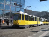 Berlin fast line M4 with articulated tram 6110 on Alexanderplatz (2016)