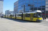 Berlin fast line M4 with low-floor articulated tram 1044 on Alexanderplatz (2011)