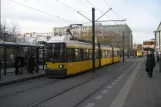 Berlin fast line M6 with low-floor articulated tram 1000 at S+U Alexanderplatz/Gontardstraße (2007)