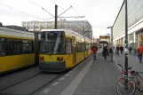 Berlin fast line M6 with low-floor articulated tram 1052 at S+U Alexanderplatz/Gontardstraße (2007)