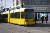 Berlin fast line M6 with low-floor articulated tram 1084 on Alexanderplatz (2012)