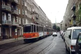 Berlin fast line M8 with articulated tram 291 269-2 at Wöhlertsstraße (1993)