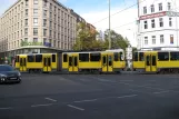 Berlin fast line M8 with articulated tram 6128 on Rosenthaler Platz (2012)
